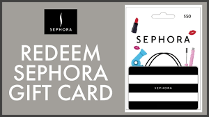 how to redeem sephora gift card