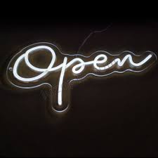 Open Neon Wall Light Signs