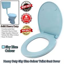 Sky Blue Colour Toilet Seat Cover