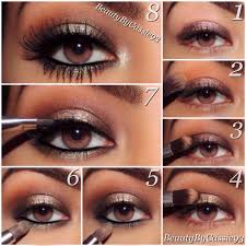 tutorial smokey bronze eyes beauty