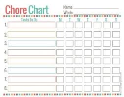 20 Free Printable Chore Charts Cleaning Ideas Pinterest