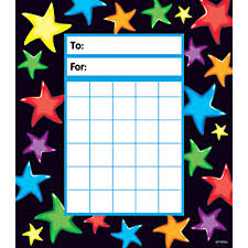 Gel Stars Reward Chart Pad