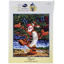M C G Textiles 52767 Tigger Rug Disney Dreams Collection By Thomas Kinkade Latch Hook Kit 21 By 25 Inch