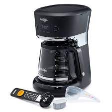 Coffee machine, clean the carafe after each use by filling it with tap water, adding some dish soap, and shaking it around. Mr Coffee Easy Measure 12 Cup Programmable Coffee Maker Black Target