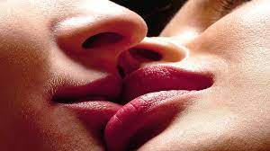 romantic lips kissing beautiful