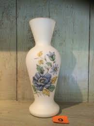 Vintage Matt Opaque White Glass Vase