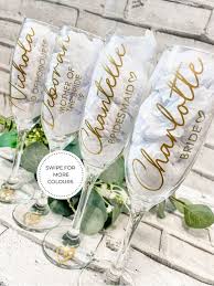 Bridal Party Wine Glasses Champagne