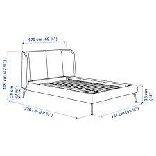 Let us know what you think about the ikea tufjord bed frame by leaving a product rating. Tufjord Upholstered Bed Frame Gunnared Blue Queen Ikea