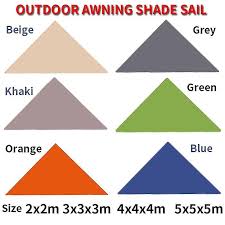 Triangular Shade Sail Canopy Outdoor