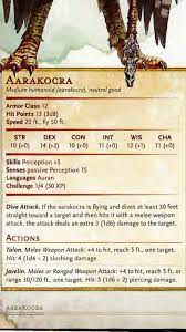 Aarakocra | Wiki | Dungeons & Dragons (D&D) Amino