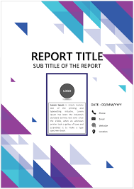 simple clean cover page template for
