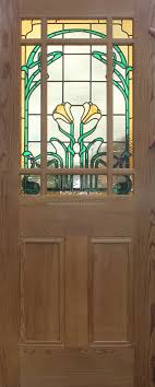 9 Pane Victorian Style Stained Glass Doors