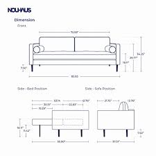 nouhaus module sleeper sofa bed