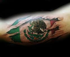 Segunda equipación de la roma Tatuaje Bandera De Mexico Fotos De Tatuajes