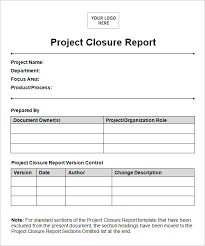 8 Project Closure Report Templates Word Illustrator Free