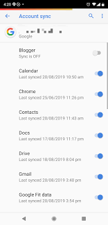 contacts to my google account