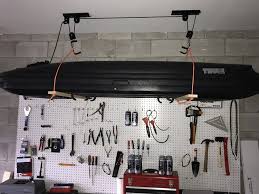 So make sure that what size you exactly need. How To Make A Diy Garage Ceiling Pulley Lift System For A Thule Ski Cargo Box