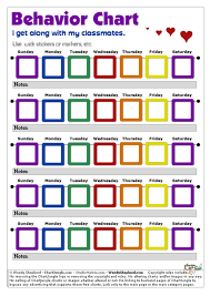 Behavior Chart For Stickers And Markers Home Behavior