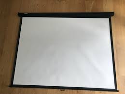 projector screen 80 inch pull
