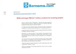 2, lorong binjai, 50450 binjai 8 suite. Mgb Unit Bags Rm134 7 Million Contract For Housing Project Mgb Berhad