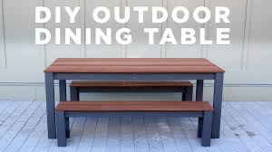 The summer season is a perfect time to chill and have fun want to create something attractive and elegant based on a farmhouse theme for the outdoor? Diy Modern Outdoor Table And Benches Youtube