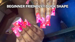 duck nails how to get a good flare