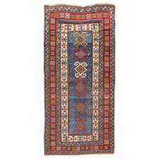 blue antique caucasian kazak rug
