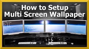 tutorial multi monitor wallpaper how