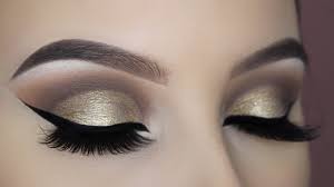 gold halo eye makeup tutorial you
