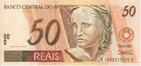 A moeda de cinquenta centavos do real entrou em circulação em 1 de julho de 1994, quando do lançamento do novo padrão monetário por ocasião do plano real. Conhecendo Nosso Dinheiro Escola Kids
