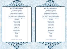 Free Wedding Program Templates For Microsoft Word 8 Word Wedding
