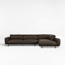 danver 2 piece leather sectional