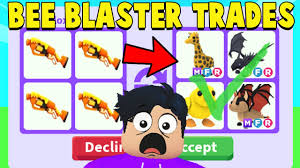 trading new bee blaster in adopt me