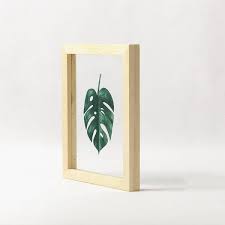 Framed Wall Art Pine Wood Frame