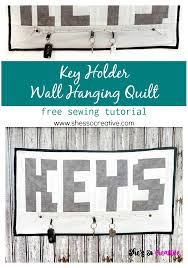 Key Holder Wall Hanging Quilt Free
