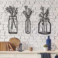 Life In The Vases Metal Wall Art