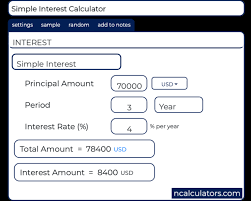 Simple Interest Si Calculator