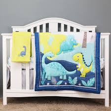 4pcs dinosaur crib bedding sets for