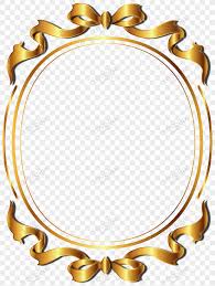circle ribbon gold frame beautiful