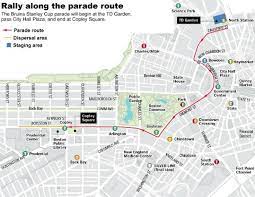 Boston Bruins Parade Route Map From Td