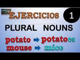 sustantivos plurales plural nouns