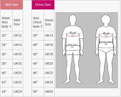 male to female dress size