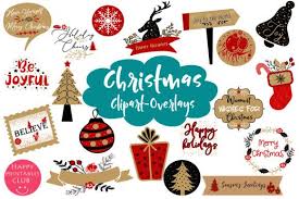 Christmas Clipart Christmas Overlays Graphic By Happy Printables Club Creative Fabrica In 2020 Holiday Graphics Christmas Clipart Christmas Graphics