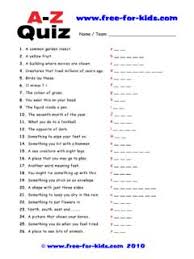 250+ trivia questions & answers for kids | thought catalog playing trivia is a great way to spend time with the whole family. A To Z Quiz For Children Age 5 And Age 6 Free For Kids Com A To Z Quiz For Children Age 5 And Age 6 Free For Kids Com Pdf Pdf4pro