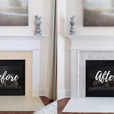 Tile Over A Marble Fireplace Surround