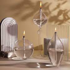 Handmade Decorative Glass Oil Lamps