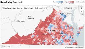 New York Times live-mapping Virginia ...