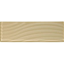 Abstracts Wavy Glass Tile Cloud Cream