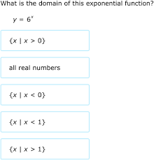 Ixl Domain And Range Of Exponential