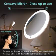 10x lighted magnifying mirror with